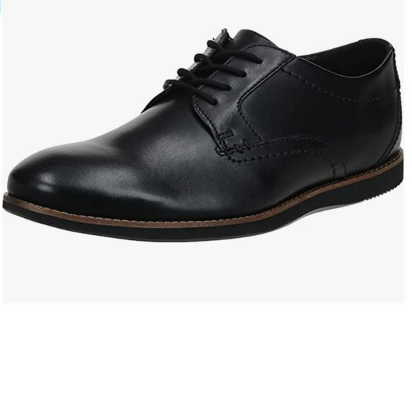 CLARKS Men's Black Oxfords Lace Up Dress Shoes - Picture 3 of 9